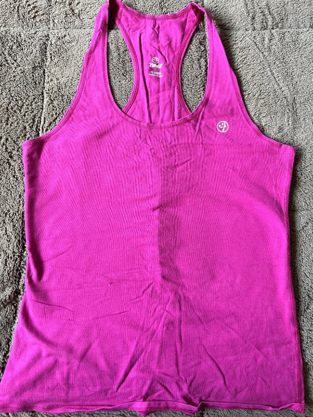 Zumba Wear XL Fitted Pink Tank Top
